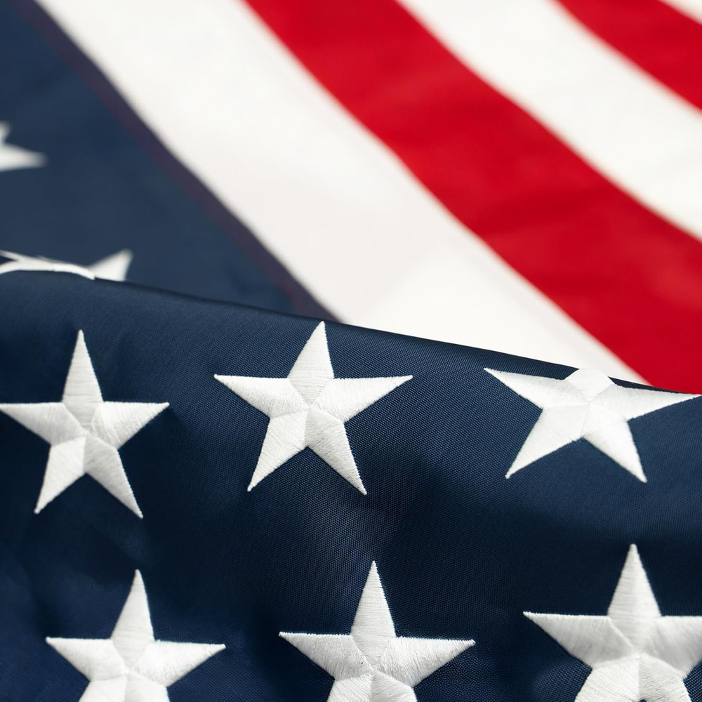 American Flag 4X6 Heavy Duty Outdoor USA US Flags for outside Embroidered Stars