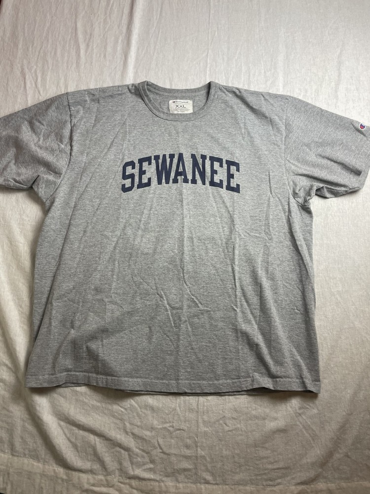 Champion Sewanee University Heather Gray Mens XXL Cotton Blend Crewneck T-Shirt