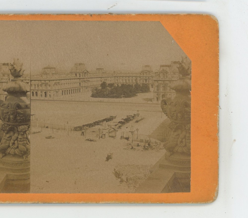 Le Louvre Museum Paris France 1891 Stereoview