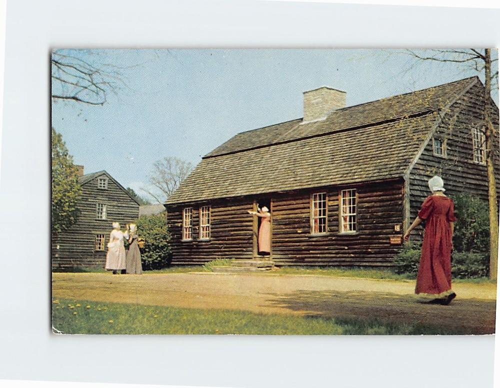 Postcard Stephen Fitch House At Old Sturbridge Village Massachusetts
