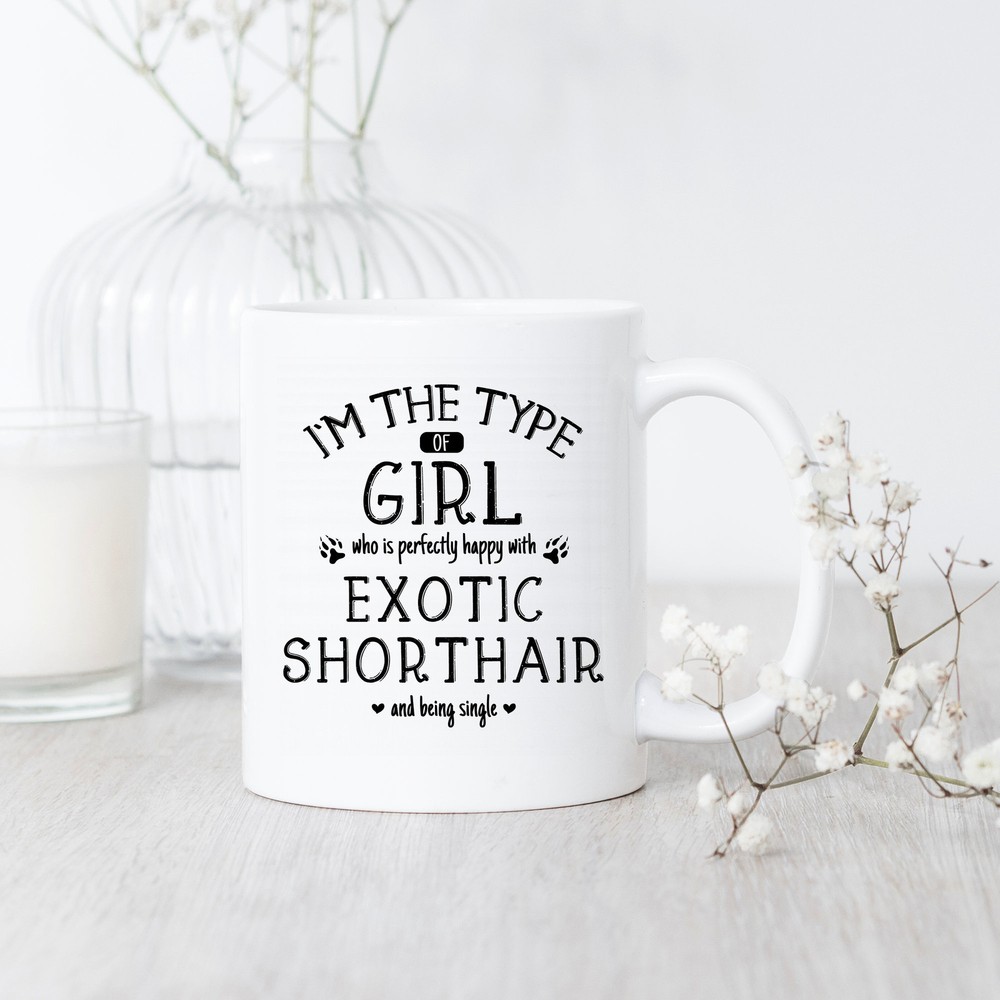 Funny Exotic Shorthair Cat Lover Coffee Mug Gift for Her