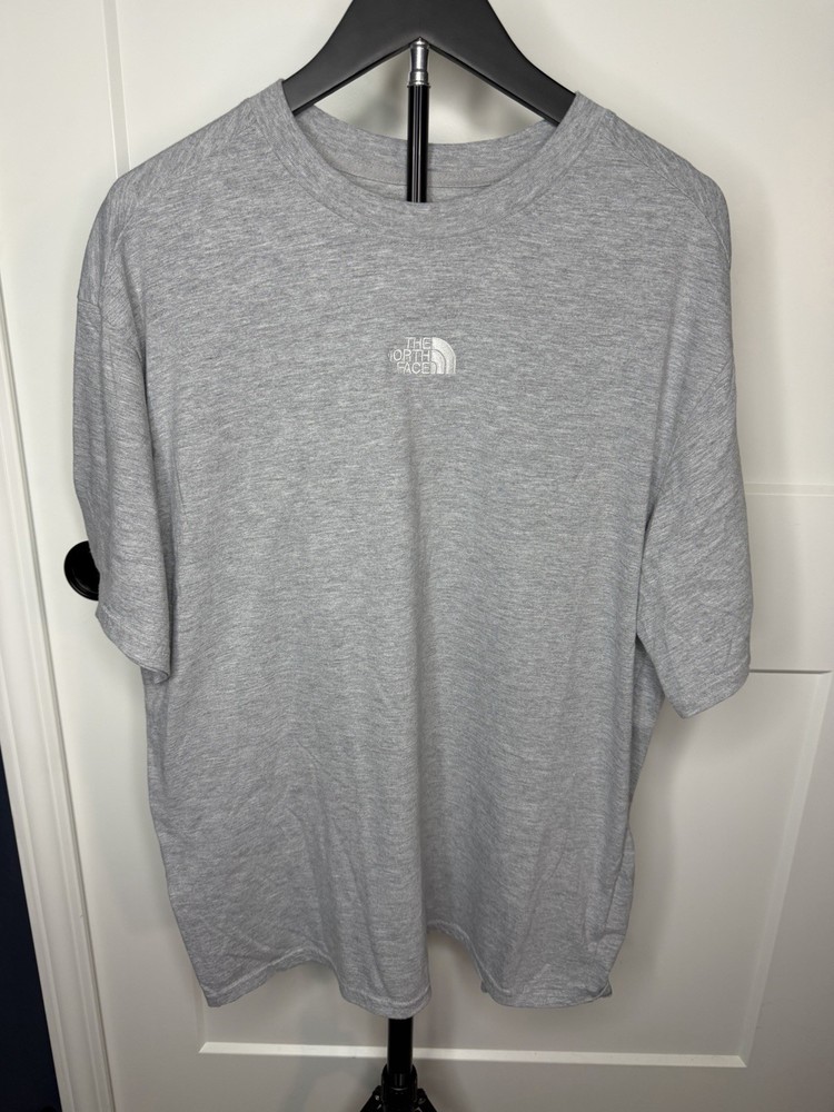 The North Face Men’s Gray Logo Crew Neck Short Sleeve Cotton Tee Size L