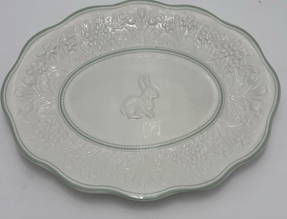 Lenox Platter Colors of Spring Oval  Bunny 11