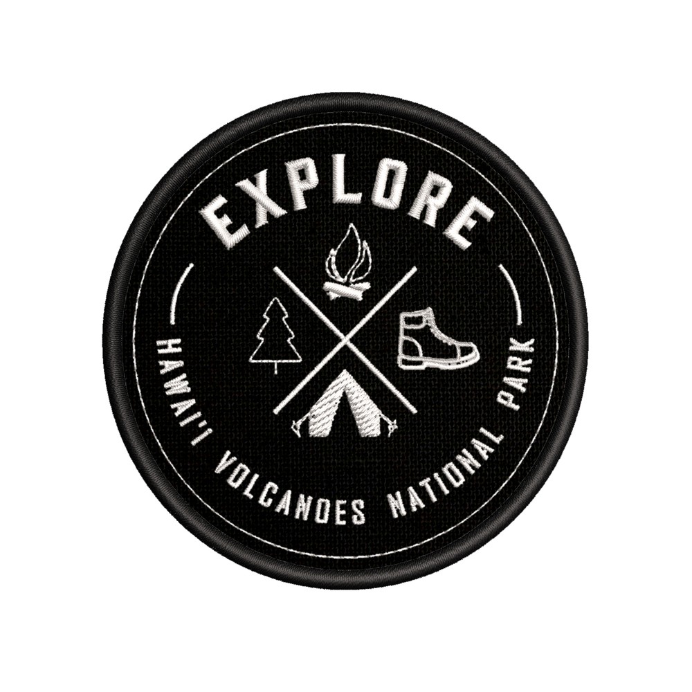 Hawai'i Volcanoes National Park Patch Embroidered iron-on Applique souvenir