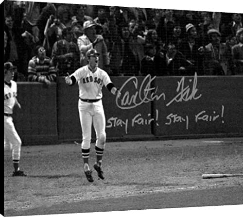 Carlton Fisk Canvas Wall Art - Game 6 World Series