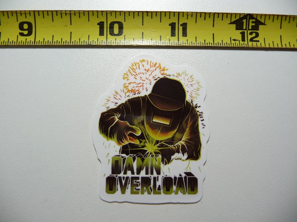 Welding Overload Welder Job Occupation Decal Sticker