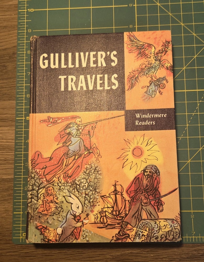 Vintage 1954 Edition Gulliver's Travels Windermere Readers By Jonathan Swift