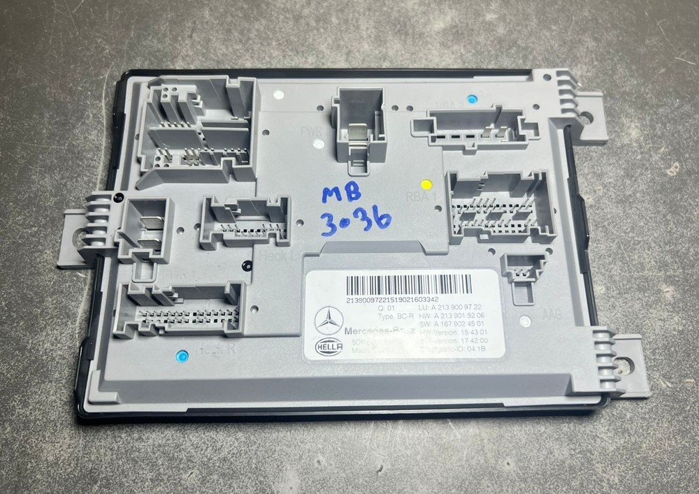 19-23 Mercedes-Benz W213 CLS Body Comfort Control Module Unit A213 9009722 OEM