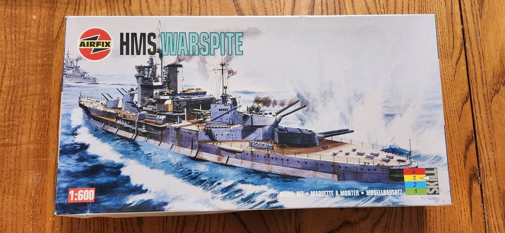 Airfix HMS Warspite 1:600 Plastic Ship Model Kit Unassembled Not Painted