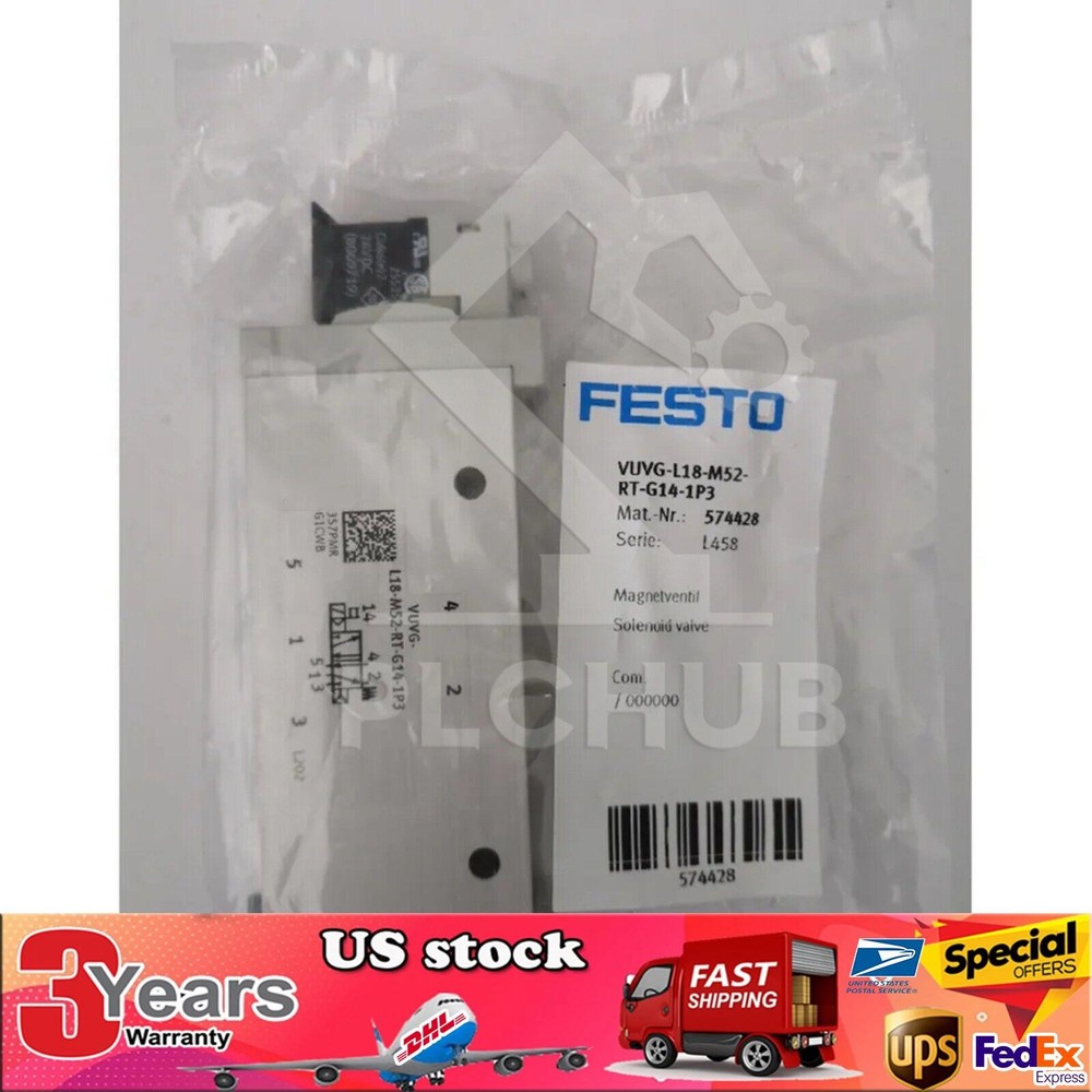 NEW FESTO 574428 VUVG-L18-M52-RT-G14-1P3 Solenoid Valve