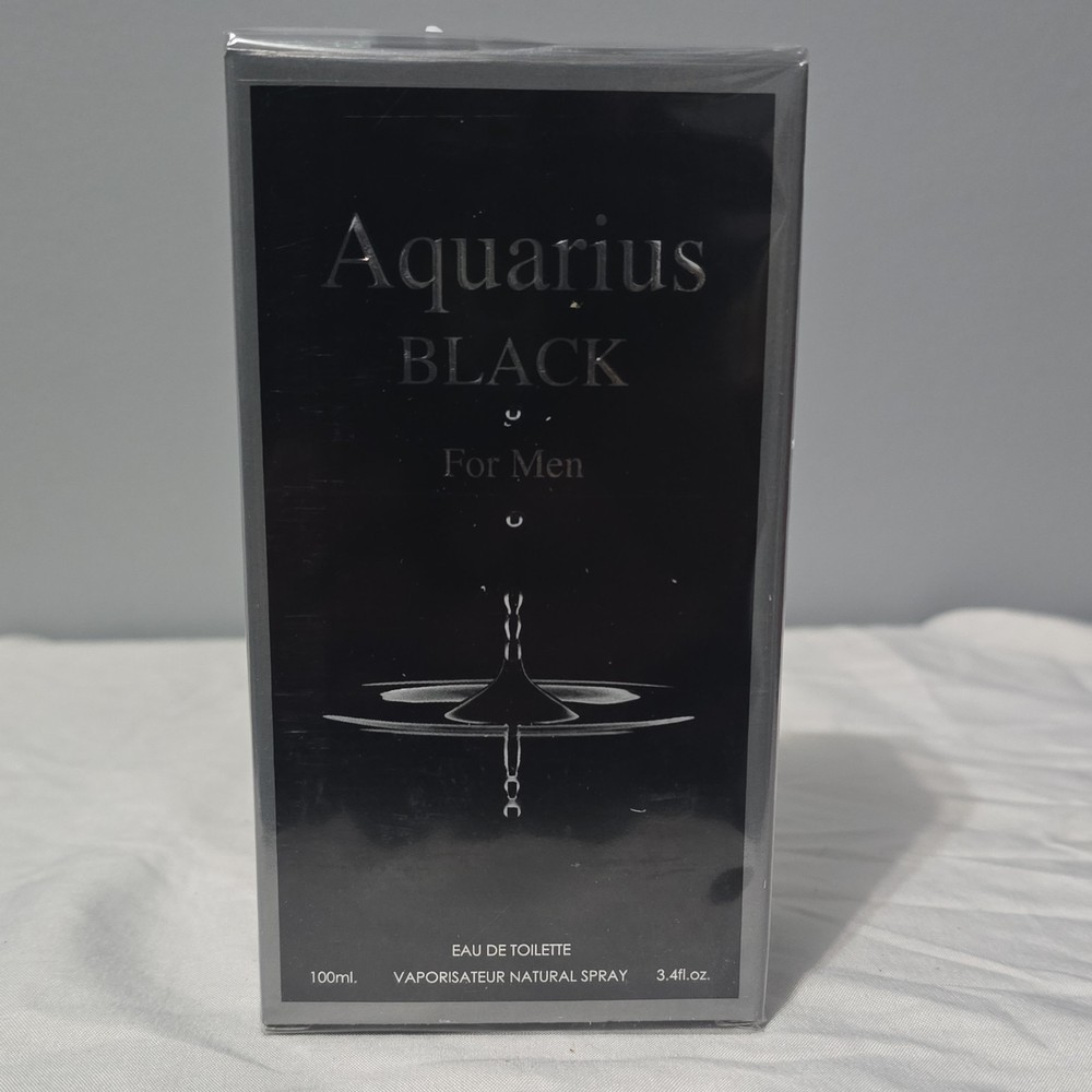 Aquarius Black Eau de Toilette Spray 3.4 fl oz Regular Size Fragrance