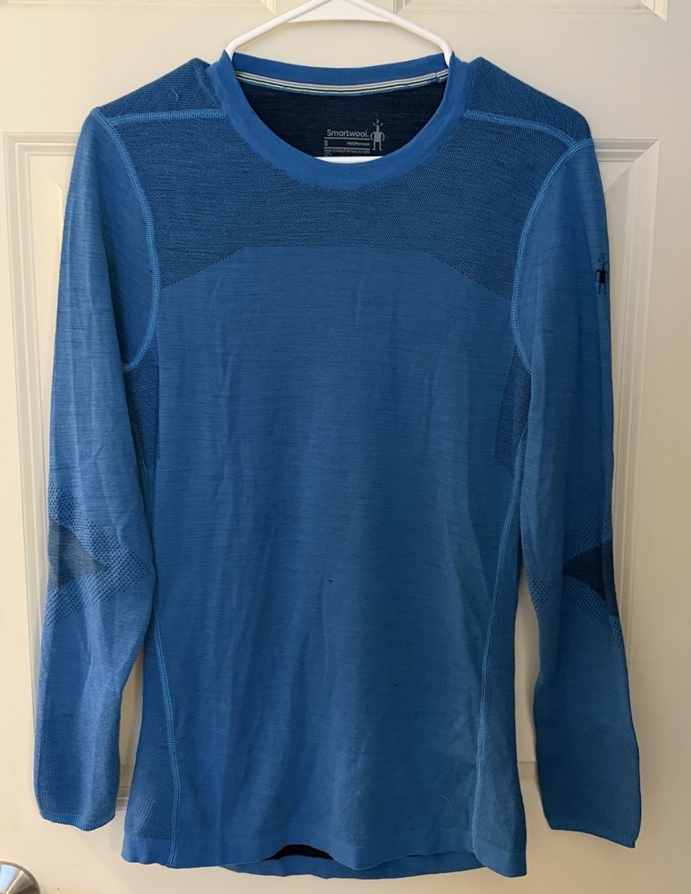 Smartwool Men's Intraknit 200 Wool Blend Base Layer in Blue, Size S