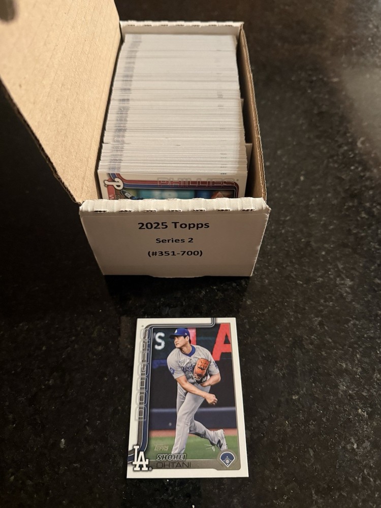 2025 Topps Baseball Series 2 Complete Base Set 351-700 Featuring Sasaki Acuna Ohtani