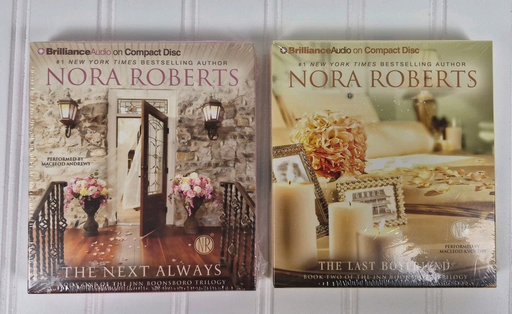 Nora Roberts Inn Boonsboro Trilogy Books 1 & 2 Audio CD Set 12 CDs Abridged New