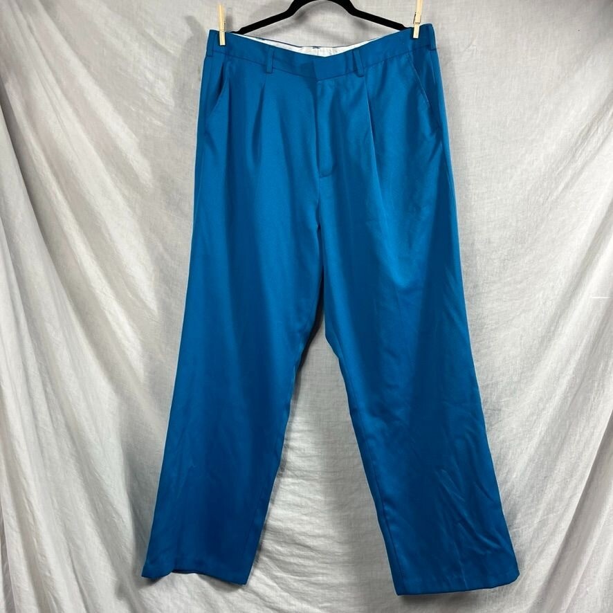 Vintage Montique Leisure Pants Mens 36x29 Retro Track Golf Bright Funky Indie