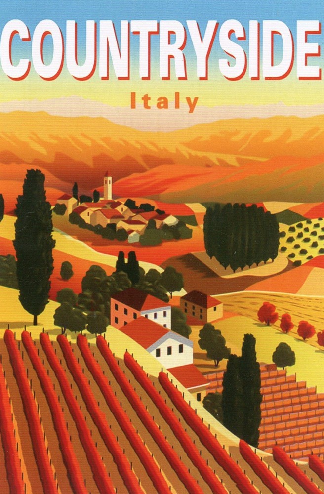 Countryside of Italy (Address Side Blank) --New POSTCARD
