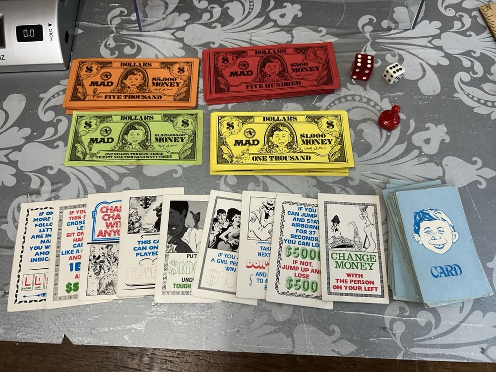 1979 The MAD Magazine Board Game Parker Bros Replacement Pieces.
