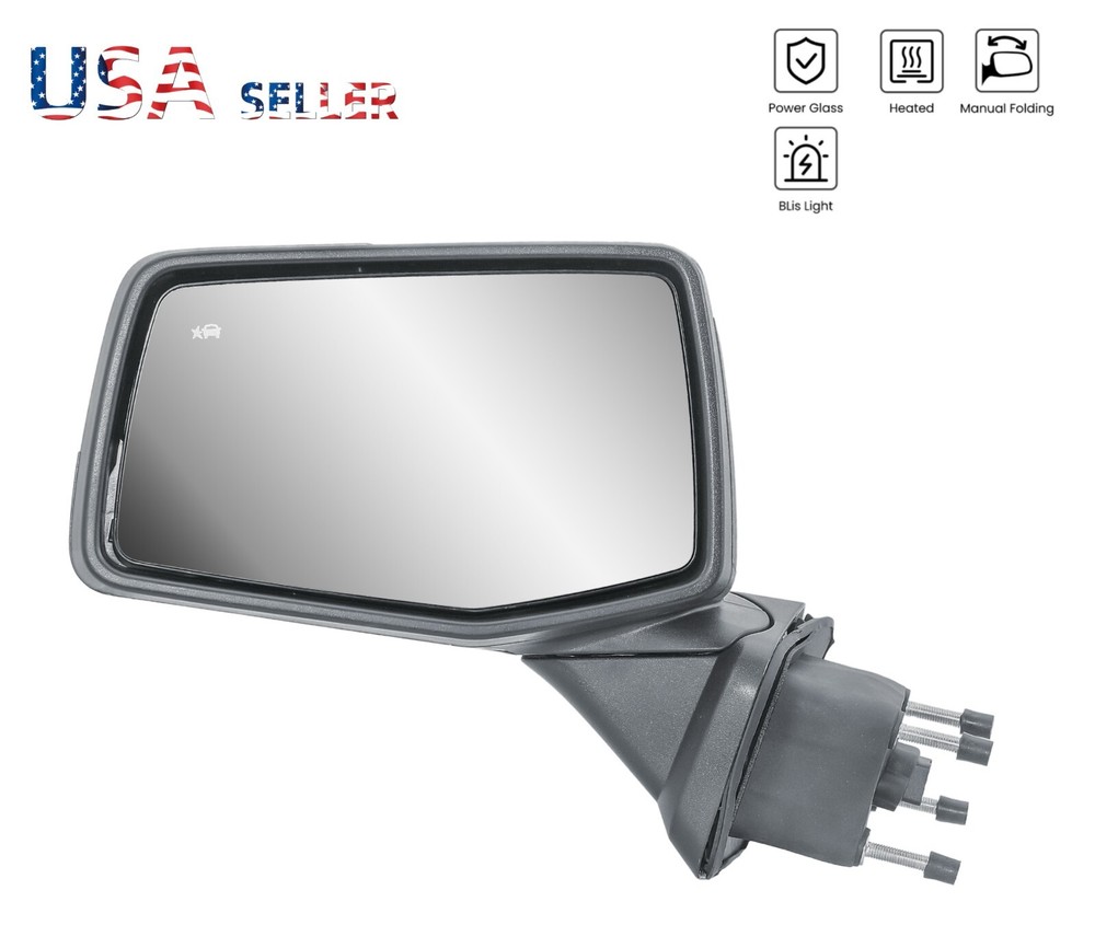 Driver Left Side Door Mirror Power and Heat With BLIS For 19-25 GMC Sierra 1500