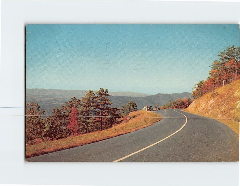 Postcard Mountains & Valley Overlooking Skyline Drive Virginia