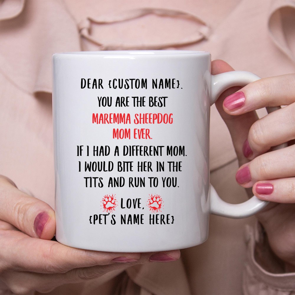 Maremma Sheepdog Mom Gift Personalized Mothers Day Gift Mug Custom Name Gifts