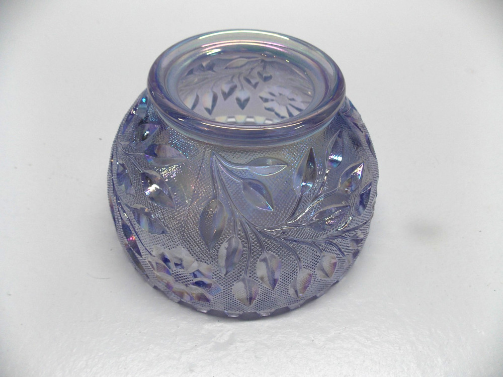 Westmoreland Iridescent Fairy Lamp Globe Fireball Wildflower & Lace Pattern Top