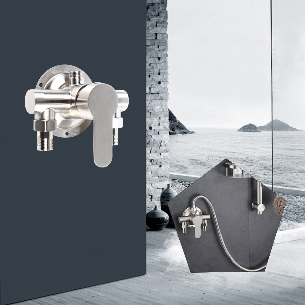 Wall Mount Shower Faucet Control Valve with Hot Cold Water Mixer Tap