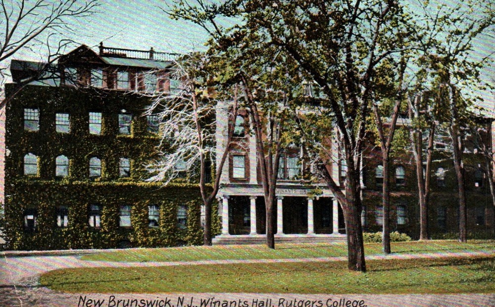New Brunswick NJ - Winants Hall Rutgers College New Jersey 1908 Postcard