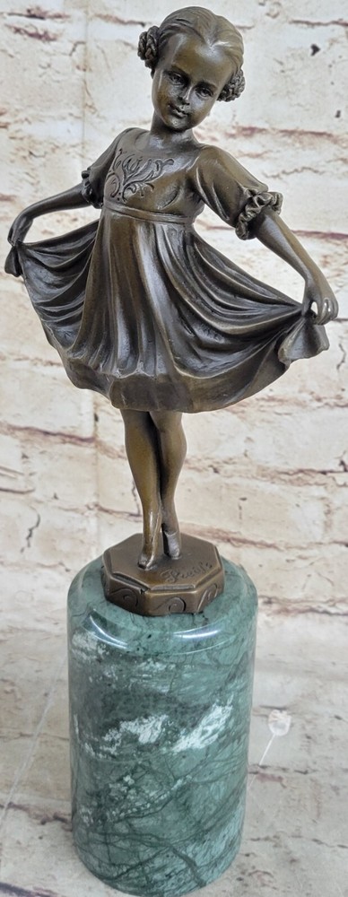 Dance sculpture ballerina statue Vintage Preiss Style coloured bronze SALE