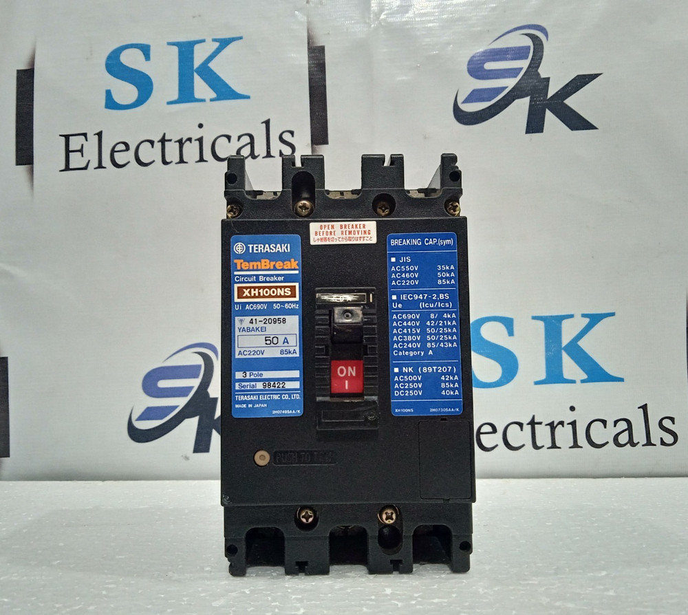 Terasaki Tembreak Xh100Ns 50A 690Vac 3Pole Circuit Breaker