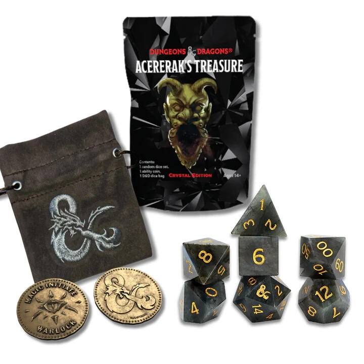 Sirius Dice D&D Acererak's Treasue Mystery-Draw Crystal Edition RPG Dice Pack-image