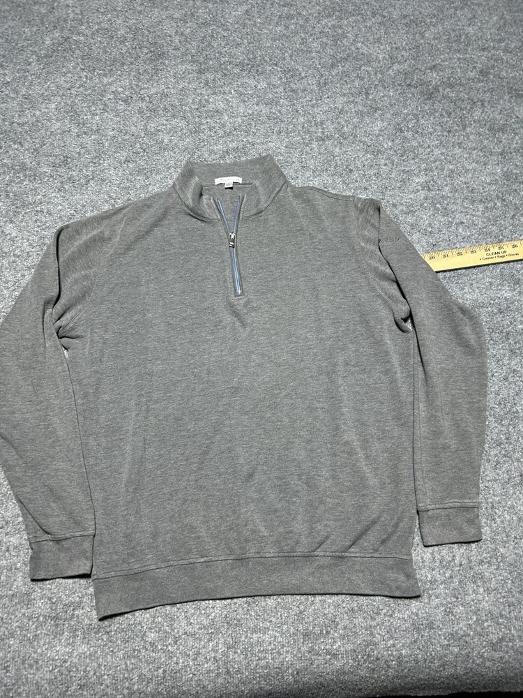 Peter Millar 1/4 Zip Sweater Mens Large L Golf Perth Performance Quarter Zip