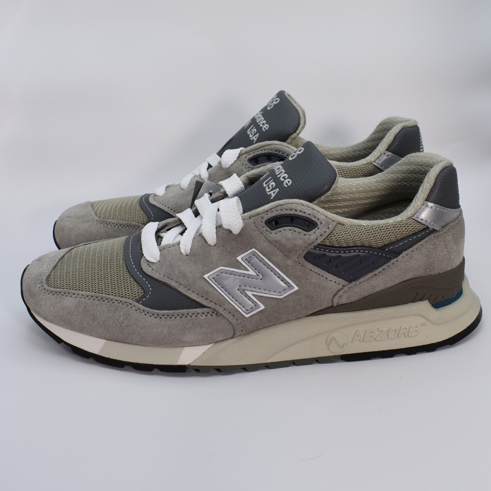 New Balance 998 Made in USA Running Sneakers Shoes Men's Size 9 Grey U998GR NEW