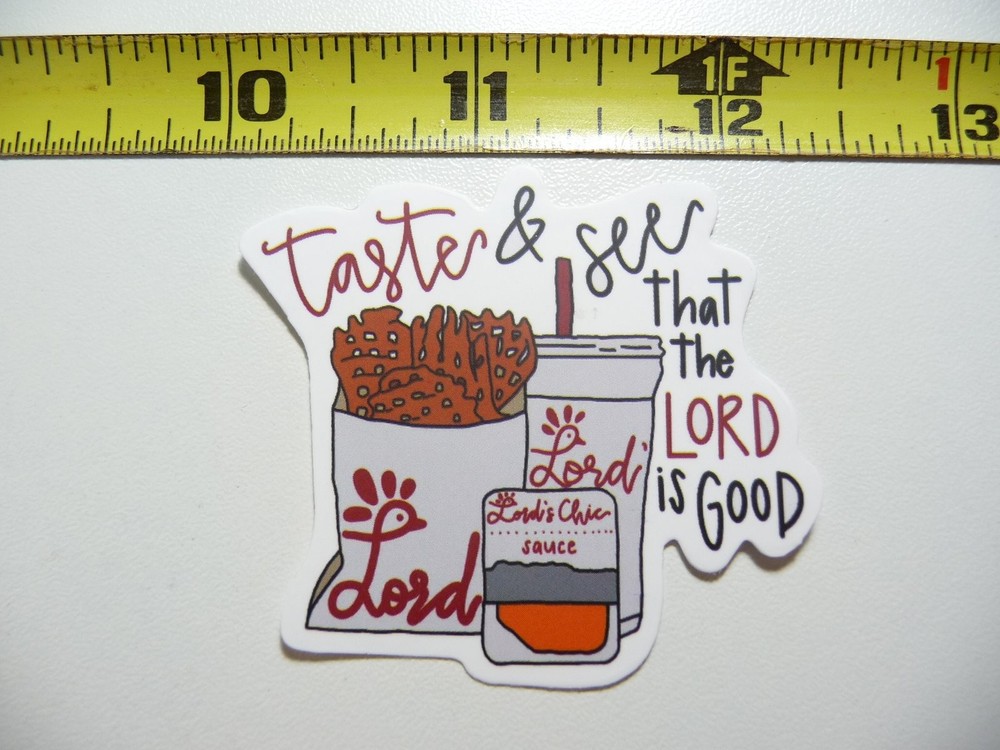 Christian Faith Fast Food Lord Decal Sticker for Church Belief