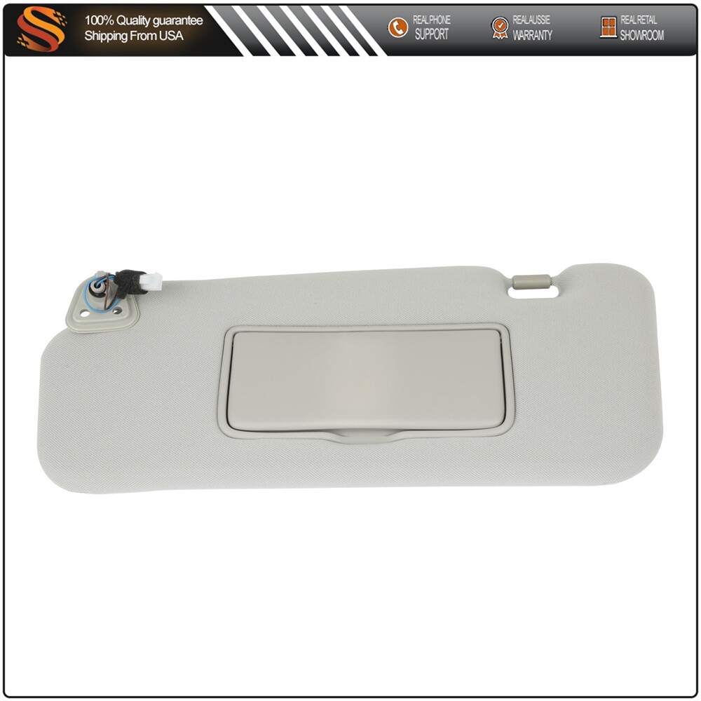 Left Driver Sun Visor Gray For 09-14 Nissan Murano S Sport Utility 4-Door 3.5L