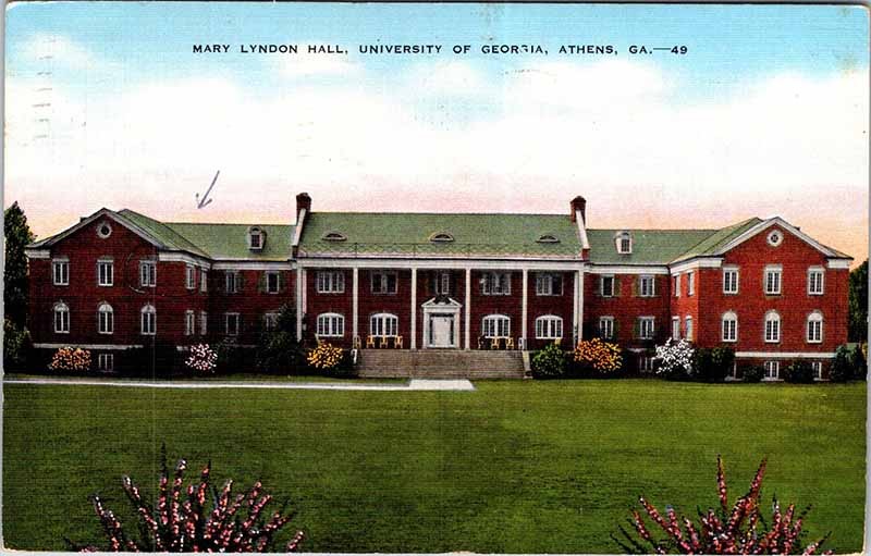 Postcard SCHOOL SCENE Athens Georgia GA m/09 AM9821