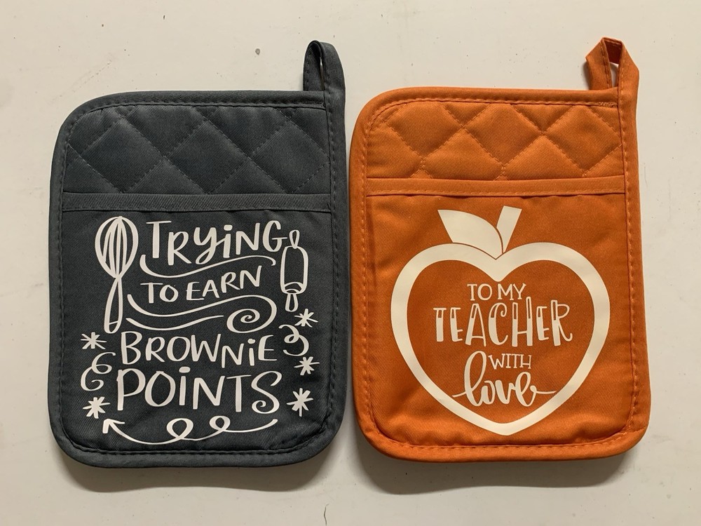 Custom Personalized Teacher Appreciation Oven Mitts Gift