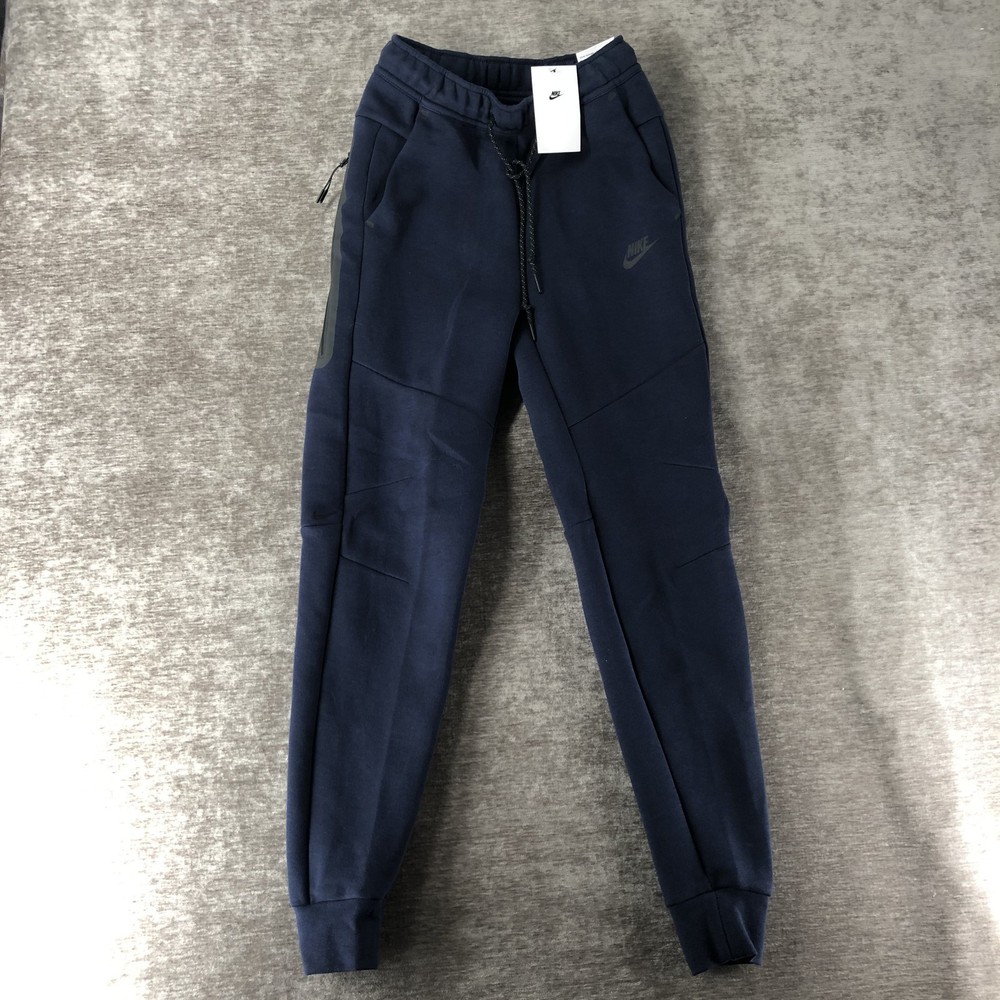 Nike HV0959-451 Men's Tech Fleece Sweatpants Obsidian Black Size XS NEW