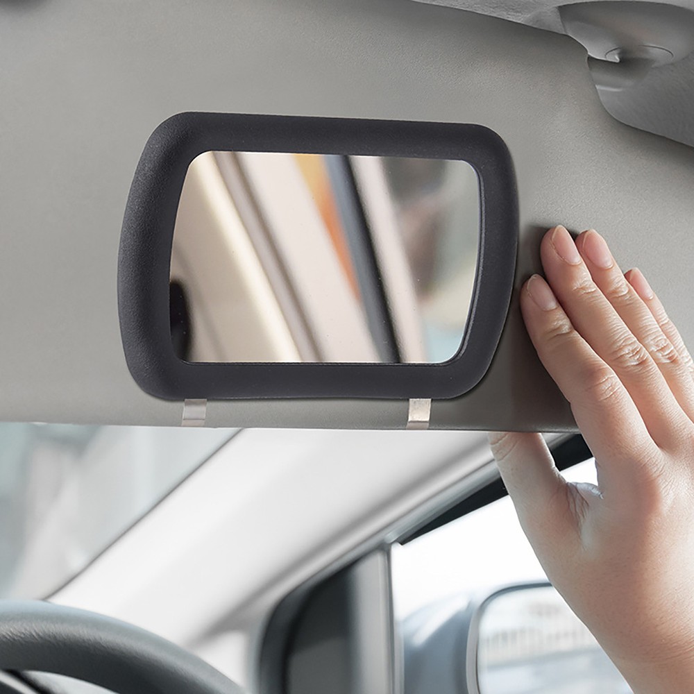 Universal Clip-On HD Sun Visor Vanity Mirror for Car Makeup Application