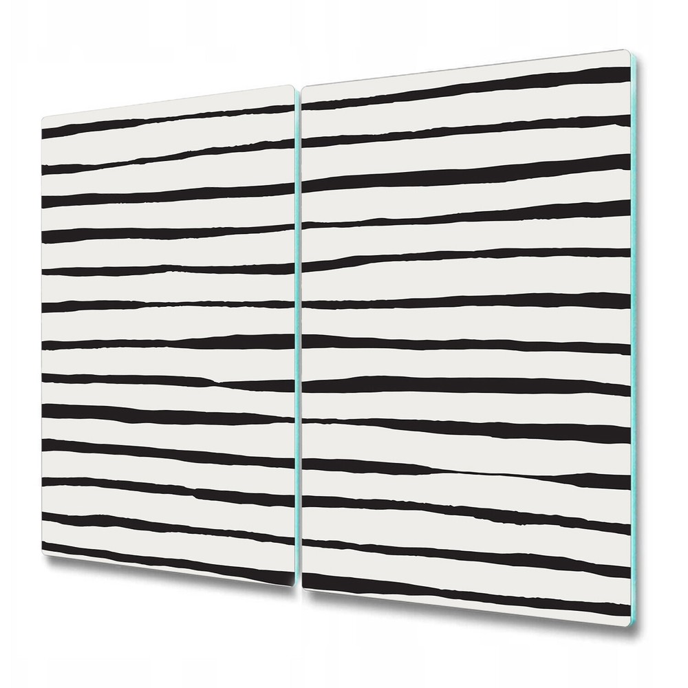 Glass Kitchen Chopping Cutting Board Worktop Saver Black lines black 2x30x52