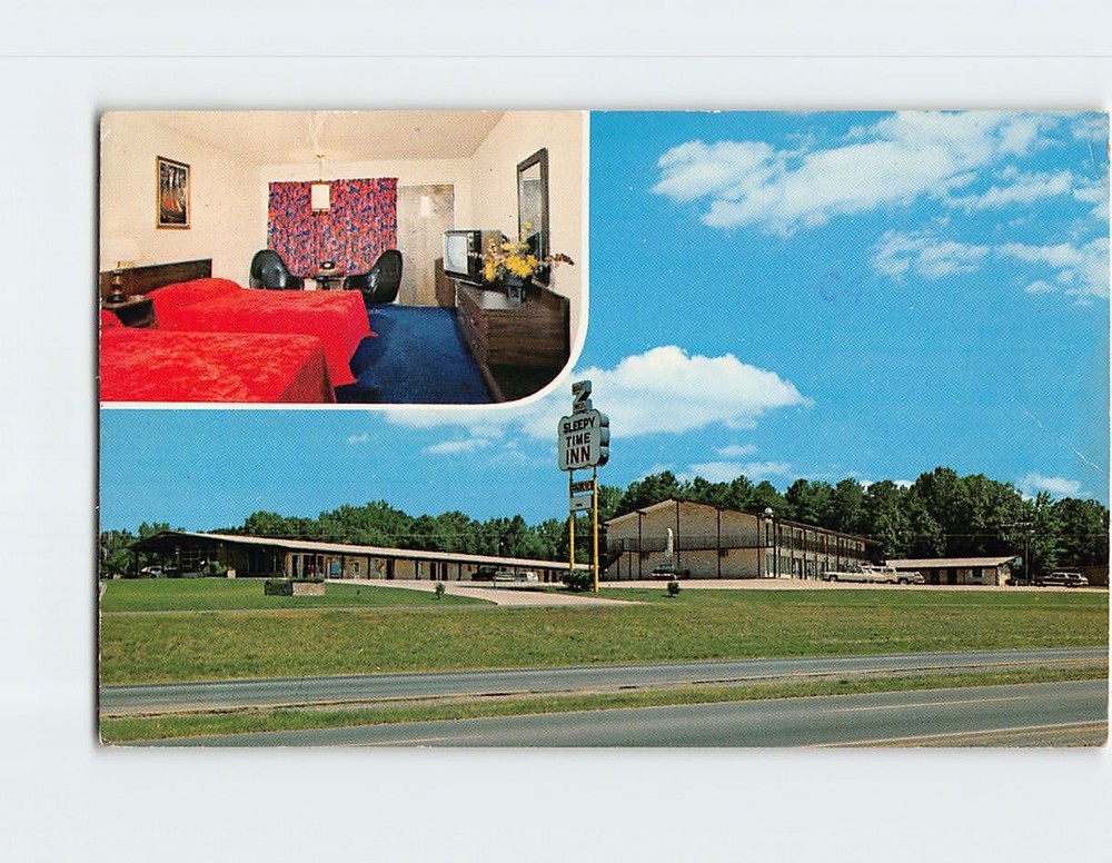 Postcard Sleepy Time Inn Durham North Carolina