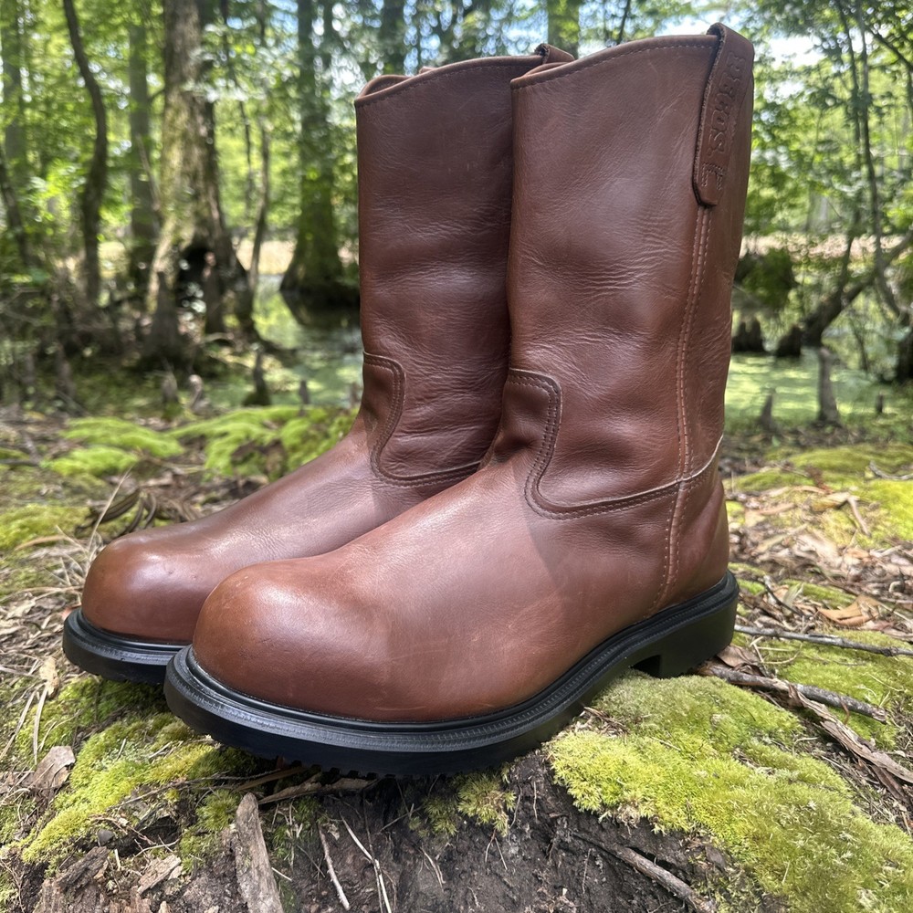 Red Wing Pecos Mens Safety Toe Pull-On Work Boot Size 15 EEE USA Made P2231