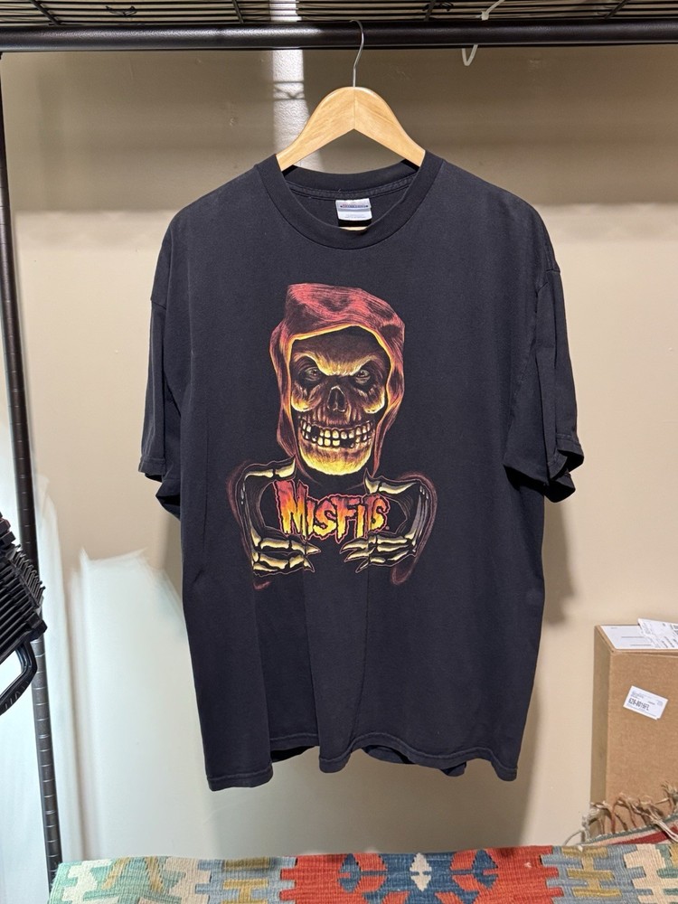 Vintage Misfits Fiend Skull Logo Men’s Size XL Crimson Ghost Classic Punk Rock