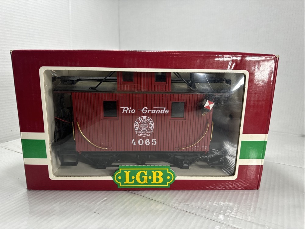 LGB G Scale #4065 Rio Grande Caboose W Lights For Train Set Layout