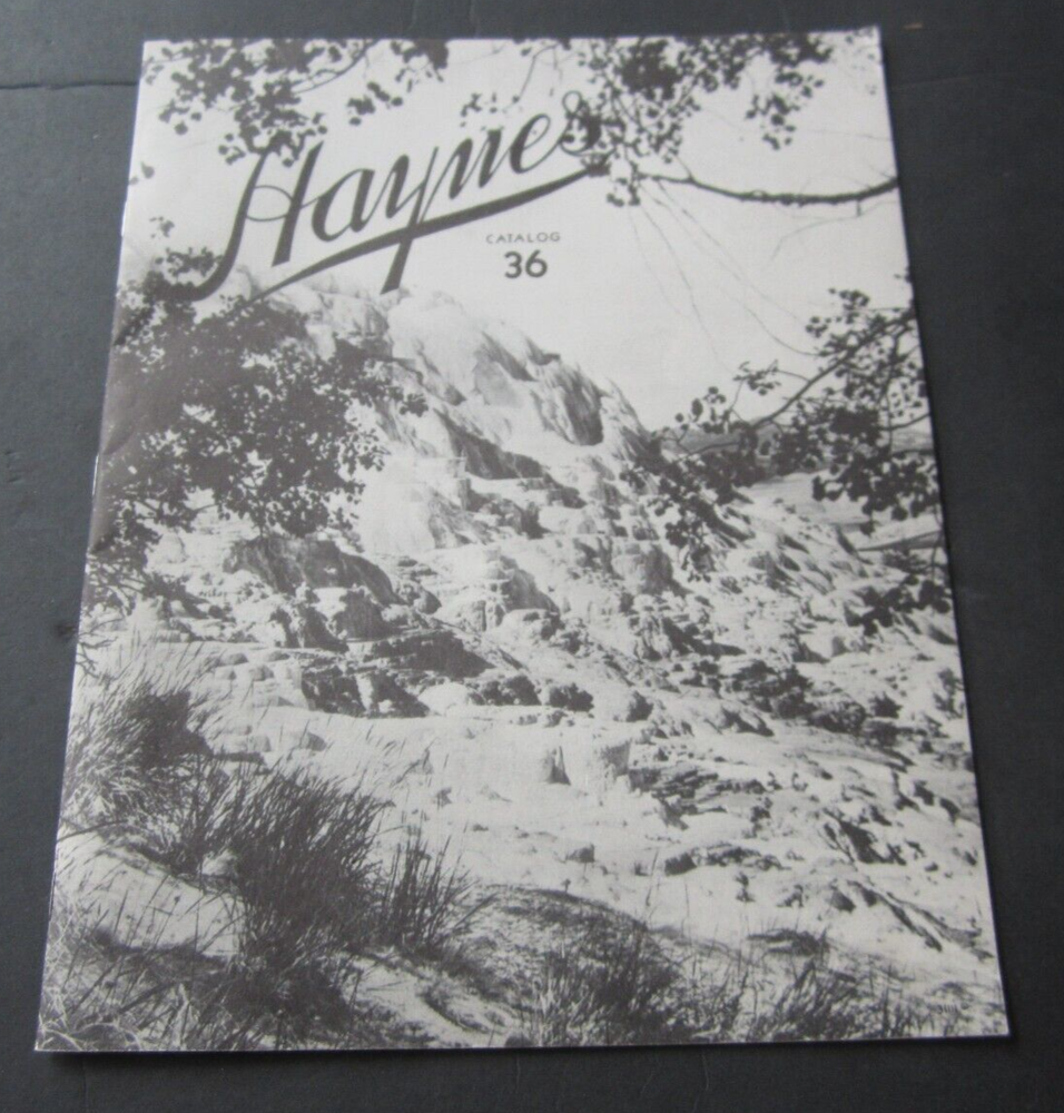 1936 - HAYNES CATALOG - Yellowstone National Park - Albums Photos Postcards