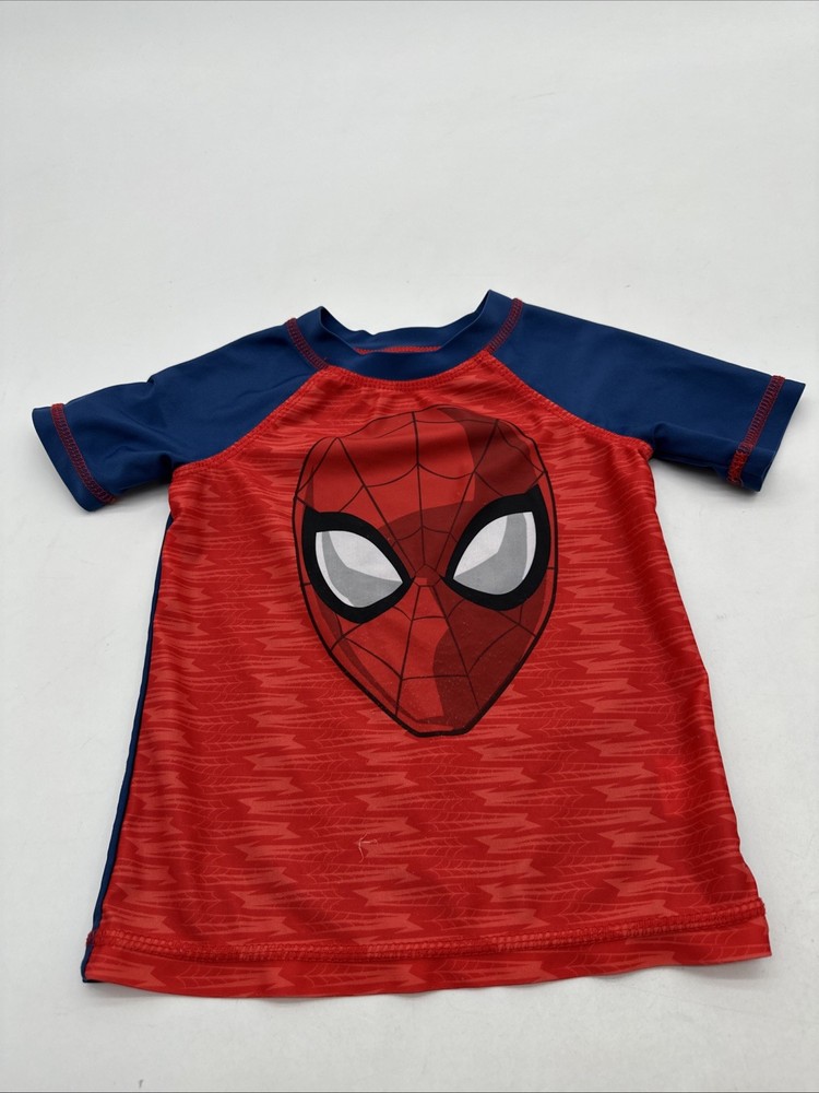 Spiderman Marvel T-Shirt Youth Boy 2T Graphic Print Logo Multicolor ..#32174