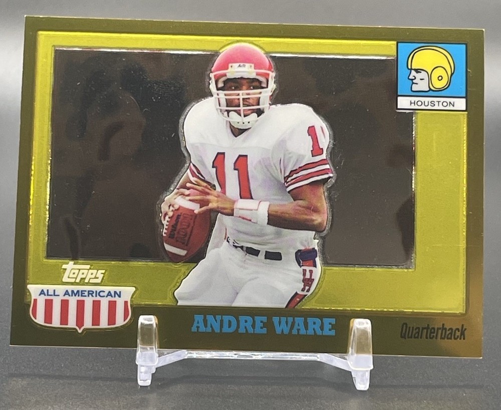2005 Topps All American Retired Edition Chrome Gold /555 Andre Ware #77