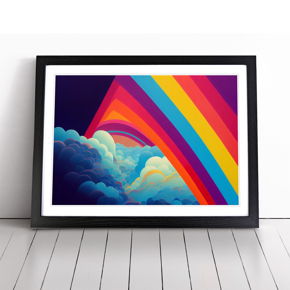 Pop Art Rainbow Vol.2 Abstract Wall Art Print Framed Canvas Picture Poster Decor