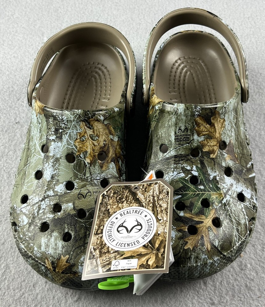 Crocs Realtree Edge Baya Clogs Size Men’s 6 Women’s 8 (New In Original Bag)