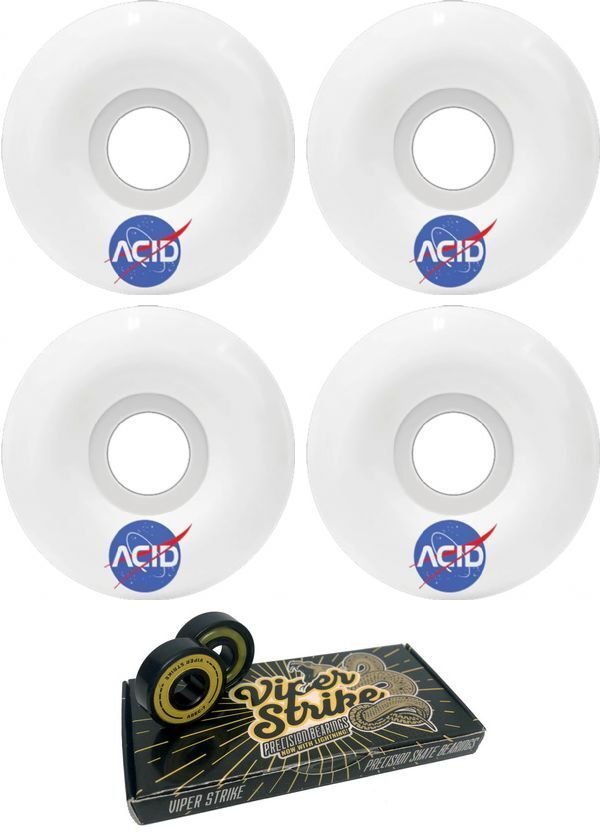 Acid Chemical Wheels Type A Space Skateboard Wheels - 53mm 101a + bearings