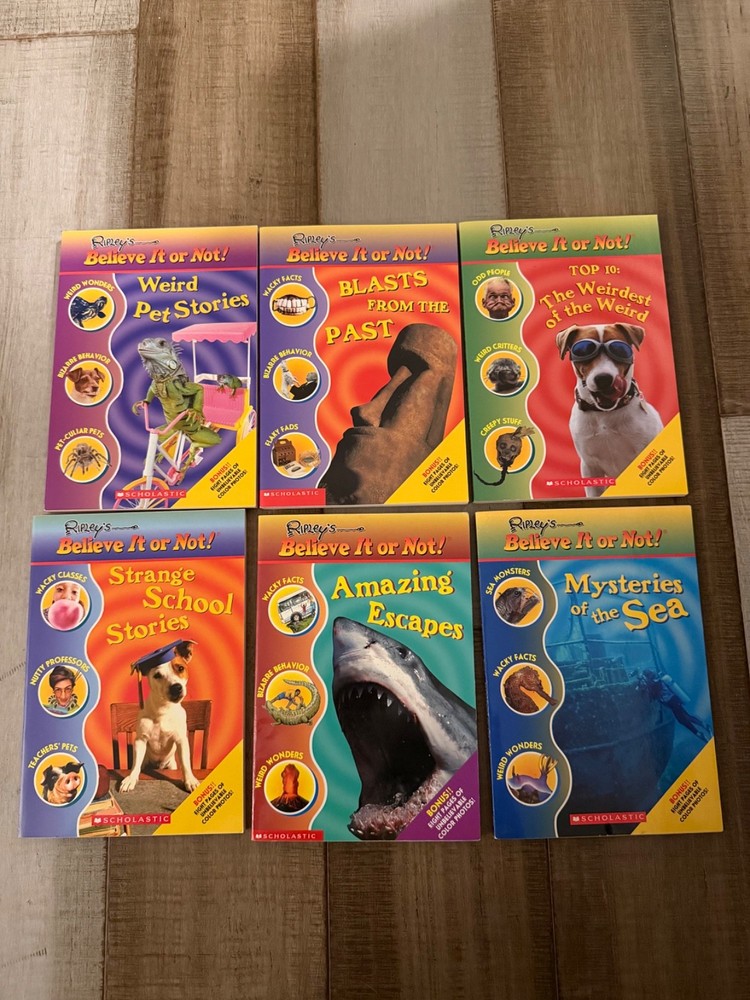 Ripley’s Believe It or Not Book Lot 6 Books Scholastic Weird Amazing Escapes etc